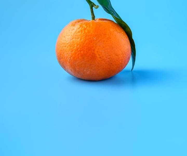 orange background