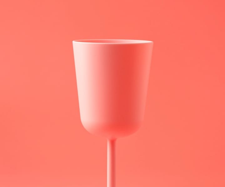 pink cup background