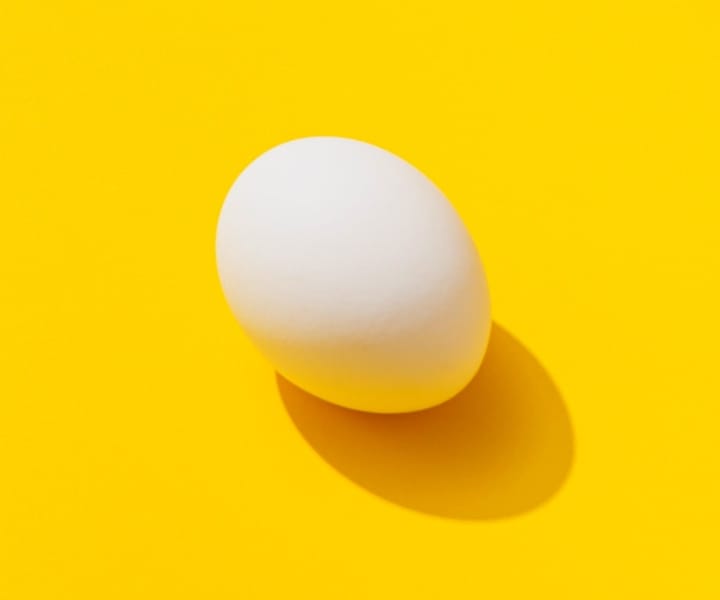 egg yellow background
